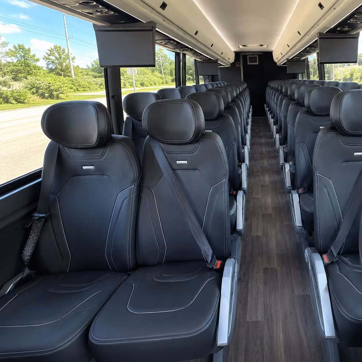 bellevue charter bus interior gallery