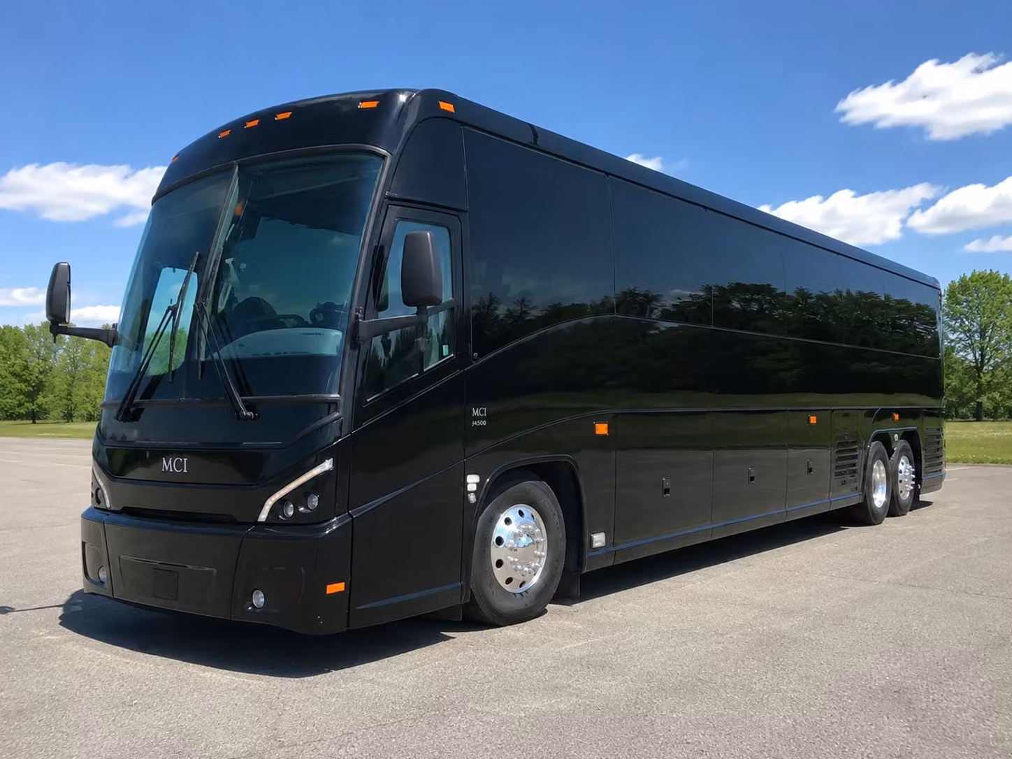 bellevue charter bus rental exterior