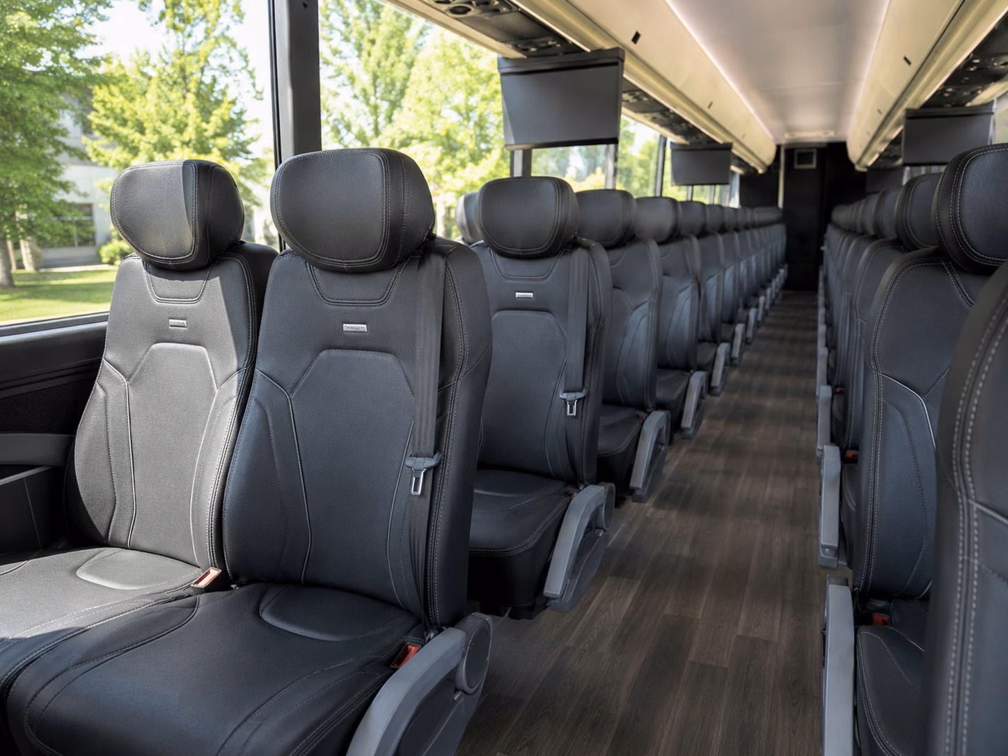 bellevue charter bus rental inside