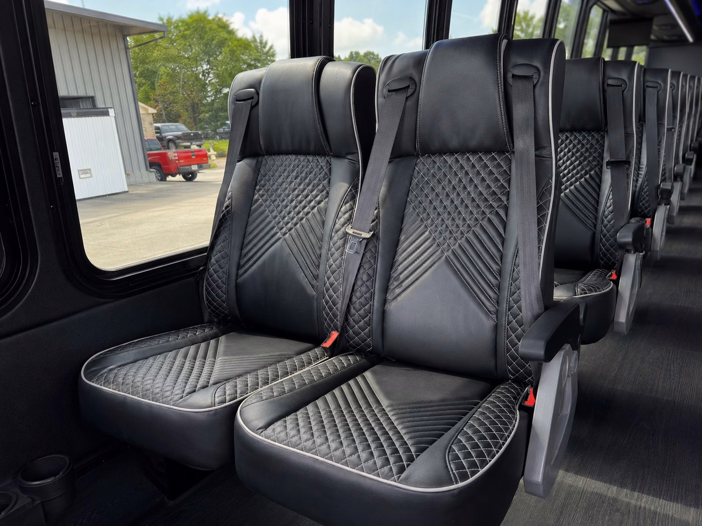 bellevue charter bus rental interior